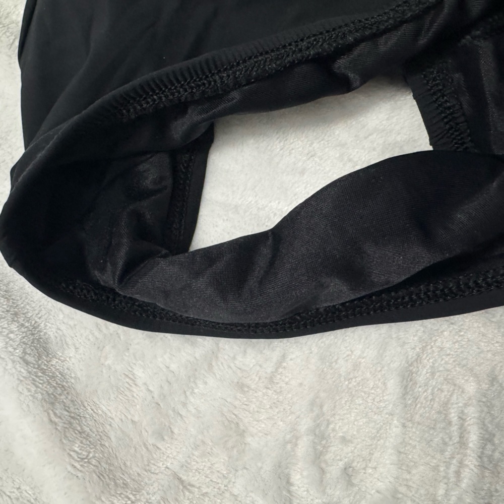 Spanx Black Draped One Piece Shapewear Swimsuit Size 10 - Picture 3 of 8